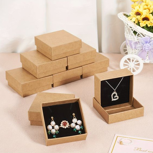 natural kraft jewelry boxes